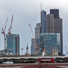 LONDON, ENGLAND - JUNE 15 2016: Business building in City of London, Great Britain