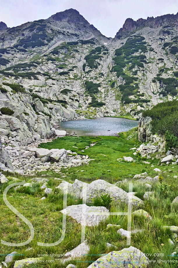 Landscape with Rocky hills and Samodivski lakes, Pirin Mountain, Bulgaria