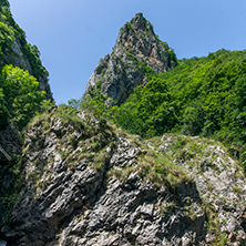 Rocky hills in Erma River Gorge, Bulgaria