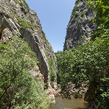 Rocks and river in Gorge of Erma River, Bulgaria