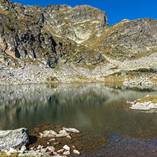 Landscape of Elenski lakes and Malyovitsa peak, Rila Mountain, Bulgaria