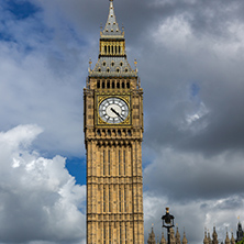 LONDON, ENGLAND - JUNE 16 2016: Houses of Parliament with Big Ben, Westminster Palace, London, England, Great Britain