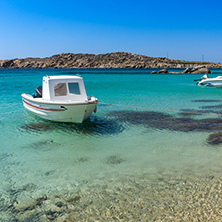 Paranga Beach on the island of Mykonos, Cyclades, Greece