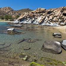 Blue Waters and  rock formations of kolymbithres beach, Paros island, Cyclades, Greece