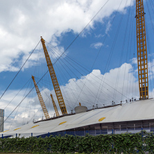 LONDON, ENGLAND - JUNE 17 2016:  The O2 Arena at Greenwich, London, England, Great Britain