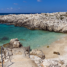 Panorama of Alaties Beach, Kefalonia, Ionian islands, Greece