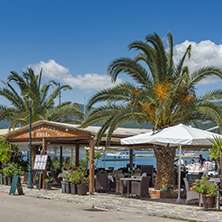 SAMI, KEFALONIA, GREECE - MAY 26 2015:   Panorama of Port of town of Sami, Kefalonia, Ionian islands, Greece