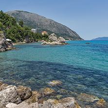 beach of town of Poros, Kefalonia, Ionian Islands, Greece