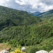 Amazing Landscape to  Rhodopes mountain from Asen"s Fortress,  Plovdiv Region, Bulgaria
