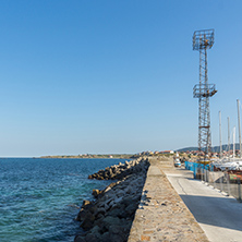 Breakwater on the port of town of Tsarevo, Burgas Region, Bulgaria