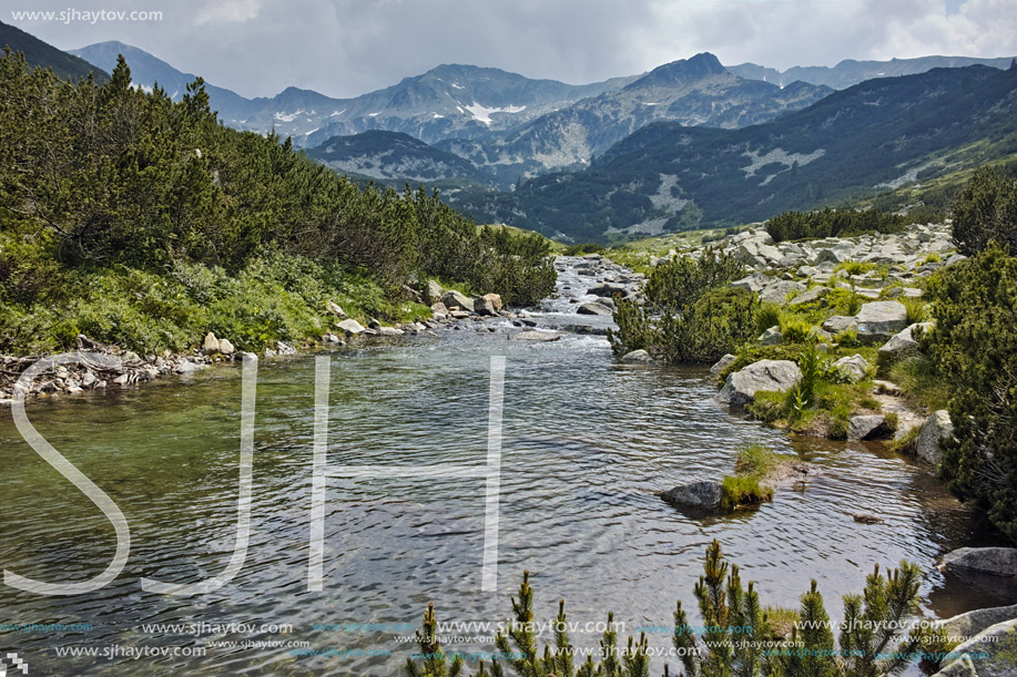 Landscape with River with clean waters,  Pirin Mountain, Bulgaria