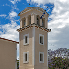 View of Saint Andrew Church, the largest church in Greece, Patras, Peloponnese, Western Greece