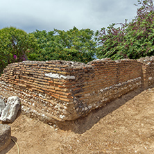 Ancient ruins of Roman Odeon, Patras, Peloponnese, Western Greece