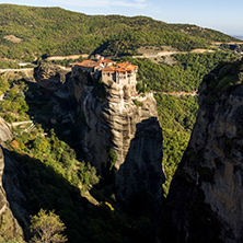Outside view of Holy Monastery of Varlaam in Meteora, Thessaly, Greece