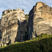 Outside view of Holy Monastery of Varlaam in Meteora, Thessaly, Greece