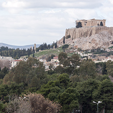 Amazing view of the Acropolis of Athens, Attica, Greece