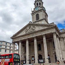 LONDON, ENGLAND - JUNE 16 2016: St Martin in the Fields church,  City of London, England, Great Britain