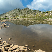 Amazing Landscape of Upper Spanopolsko lake, Pirin Mountain, Bulgaria