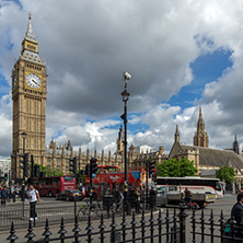 LONDON, ENGLAND - JUNE 16 2016: Houses of Parliament, Westminster Palace, London, England, Great Britain