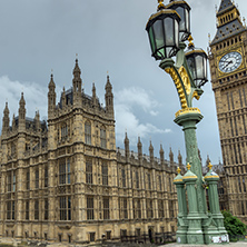 LONDON, ENGLAND - JUNE 16 2016: Houses of Parliament, Westminster Palace, London, England, Great Britain