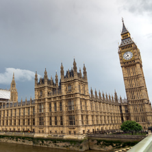 LONDON, ENGLAND - JUNE 16 2016: Houses of Parliament, Westminster Palace, London, England, Great Britain