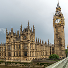 LONDON, ENGLAND - JUNE 16 2016: Houses of Parliament, Westminster Palace, London, England, Great Britain