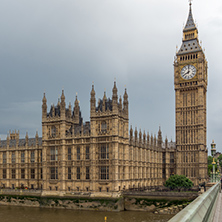 LONDON, ENGLAND - JUNE 16 2016: Houses of Parliament, Westminster Palace, London, England, Great Britain