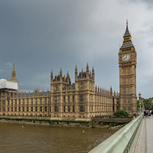 LONDON, ENGLAND - JUNE 16 2016: Houses of Parliament, Westminster Palace, London, England, Great Britain