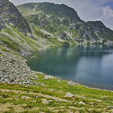 Amazing Landscape of The Kidney lake, The Seven Rila Lakes, Bulgaria