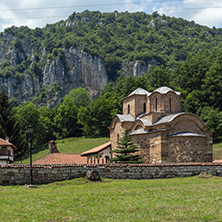 Panoramic view of medieval Poganovo Monastery of St. John the Theologian, Serbia