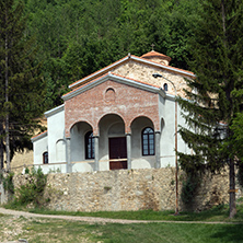 Panoramic view of medieval Sukovo Monastery Assumption of Virgin Mary, Serbia