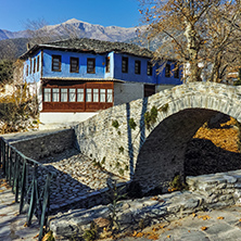 Old house in village of Moushteni near Kavala, East Macedonia and Thrace, Greece