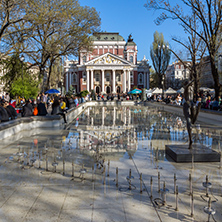 SOFIA, BULGARIA - APRIL 1, 2017: National Theatre Ivan Vazov in Sofia, Bulgaria