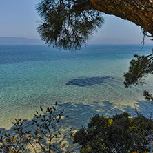 Amazing view of beach in Thassos island, East Macedonia and Thrace, Greece