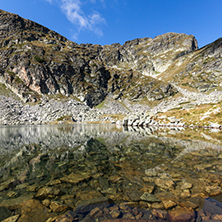 Landscape of Elenski lakes and Malyovitsa peak, Rila Mountain, Bulgaria
