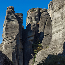 Amazing landscape of Rocks formation near Meteora, Thessaly, Greece