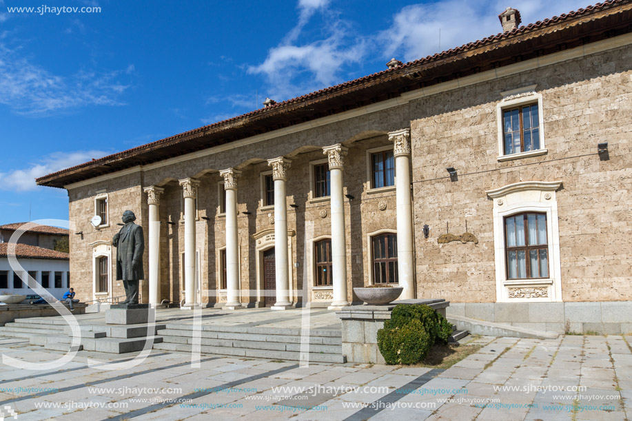 KOVACHEVTSY, BULGARIA - 9 OCTOBER 2016: Museum and monument of Communist leader Georgi Dimitrov in village of Kovachevtsi, Pernik Region, Bulgaria