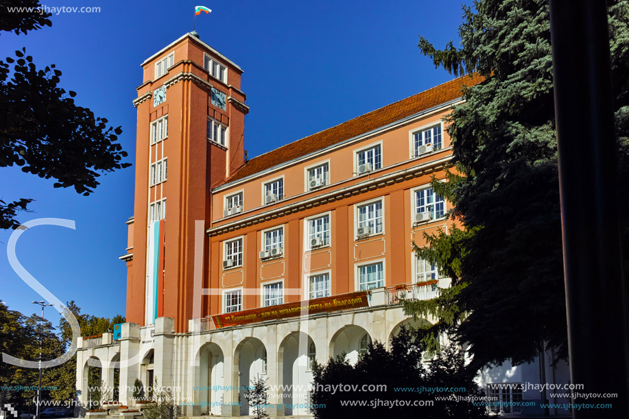 PLEVEN, BULGARIA - 20 SEPTEMBER 2015: Building of  Town hall in center of city of Pleven, Bulgaria