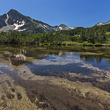 Amazing Landscape of Sivrya peak and Banski lakes, Pirin Mountain, Bulgaria