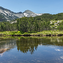 Landscape of Dzhano peak and Banski lakes, Pirin Mountain, Bulgaria