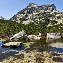 Amazing Landscape of Dzhangal peak and Banski lakes, Pirin Mountain, Bulgaria