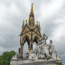 LONDON, ENGLAND - JUNE 18 2016: Prince Albert Memorial, London, Great Britain