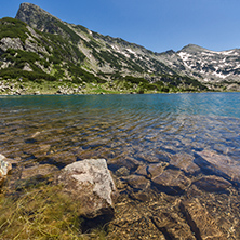 Amazing landscape of Demirkapiyski chuki and Dzhano peaks, Popovo lake, Pirin Mountain, Bulgaria