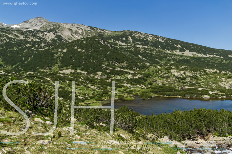 Landscape with Fish lakes near Sivrya peak, Pirin Mountain, Bulgaria