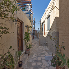 Street in the fortress in Chora town, Naxos Island, Cyclades, Greece