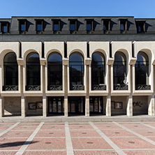 SHUMEN, BULGARIA - APRIL 10, 2017:  Drama Theatre Vasil Drumev in city of Shumen, Bulgaria