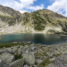 Amazing Panoramic view of Musalenski lakes, Rila mountain, Bulgaria