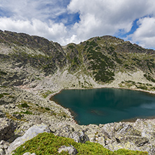 Amazing Panoramic view of Musalenski lakes, Rila mountain, Bulgaria