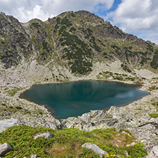 Amazing Panoramic view of Musalenski lakes, Rila mountain, Bulgaria