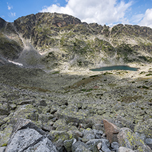 Amazing Panoramic view of Musalenski lakes, Rila mountain, Bulgaria